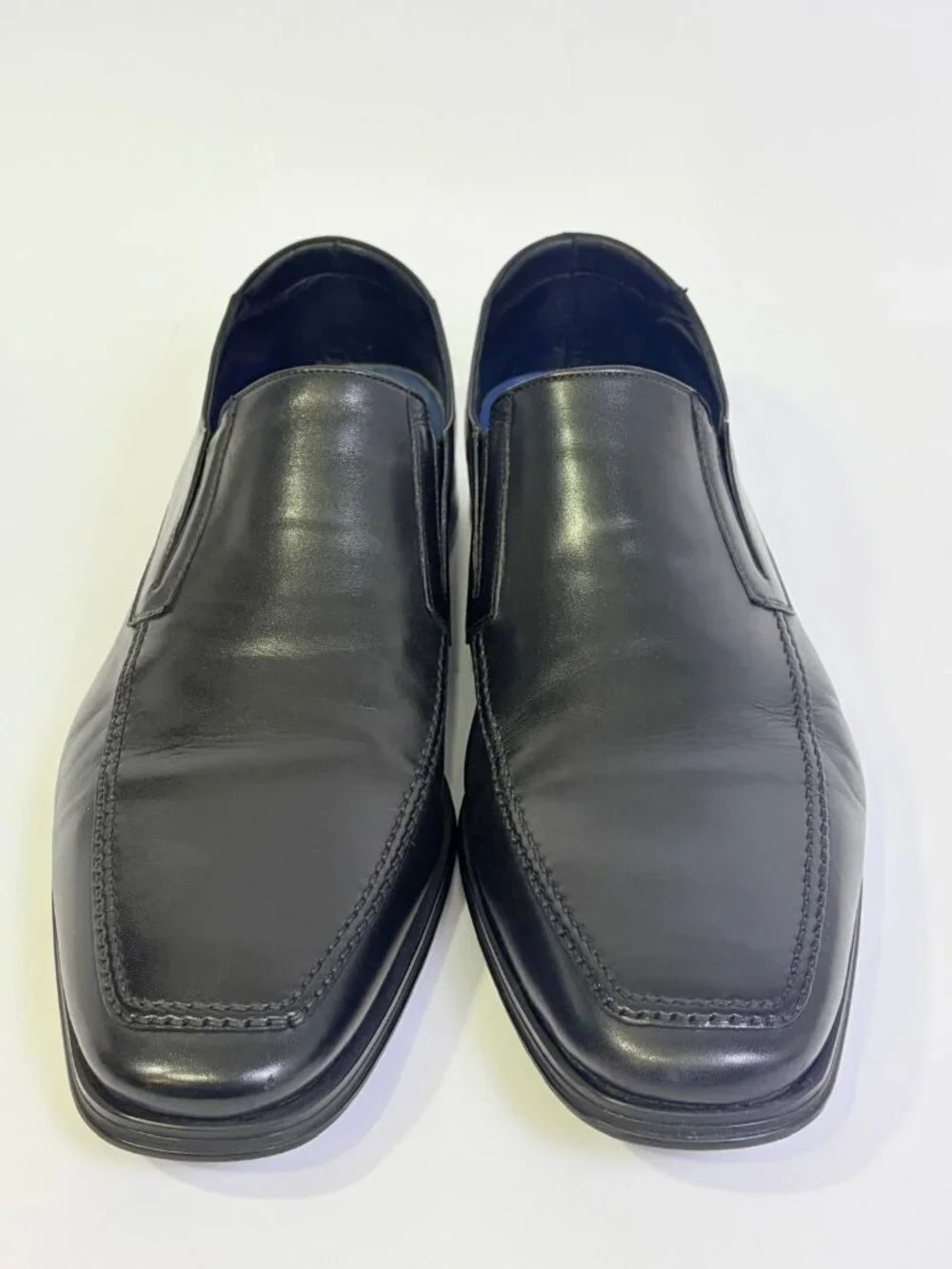 MAGNANNI Linea Merino Black Soft Leather Loafers Mens US 13 M 16923